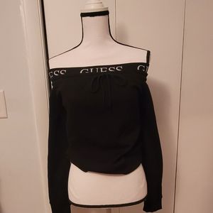 Guess off the shoulder drawstring top